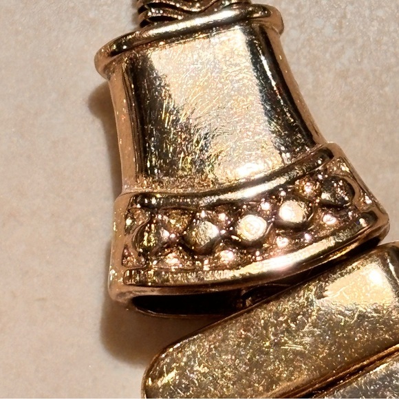 ALDO Polished and Textured with Numbers Gold Toned Necklace - Picture 5 of 14